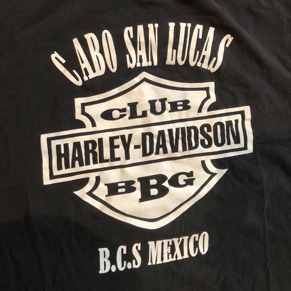 VINTAGE HARLEY DAVIDSON T-SHIRT BLACK XXL - Picture 3 of 4